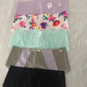 (5)pink Victoria’s Secret hipster/bikini panties M